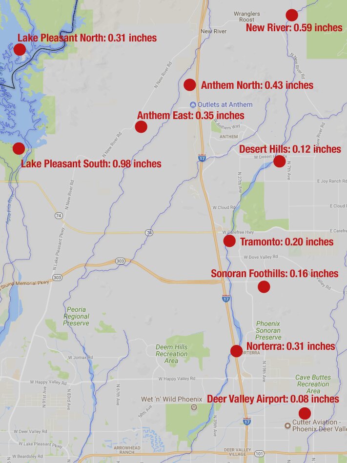 rainfall totals