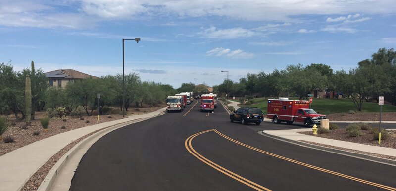 bike accident scene