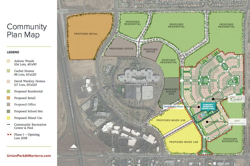 Union Park at Norterra property plan