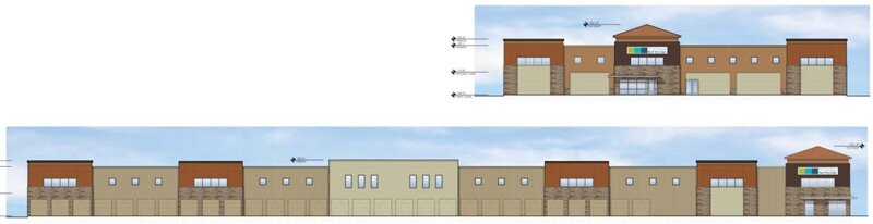 proposed self-storage unit elevations