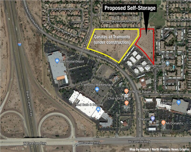 tramonto self-storage proposal location