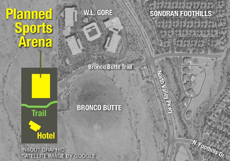 planned sports arena map