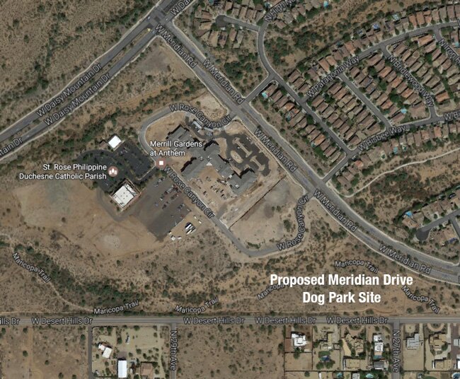 meridian drive dog park site