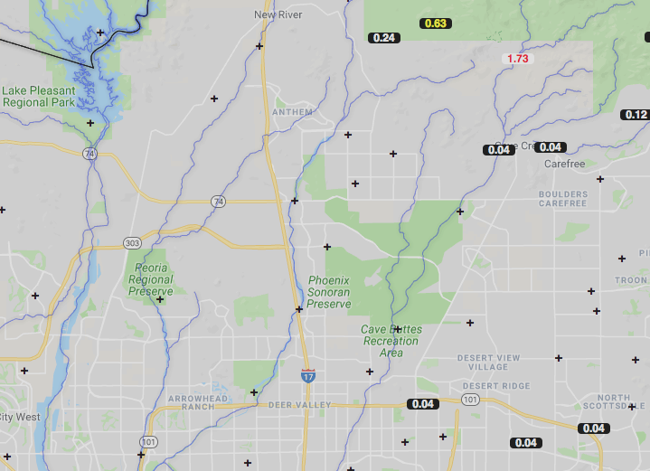 rainfall totals