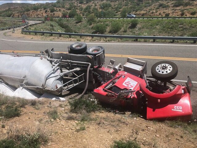 semi rollover on i-17