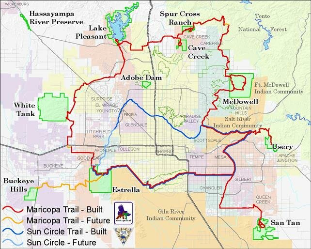 maricopa trail map